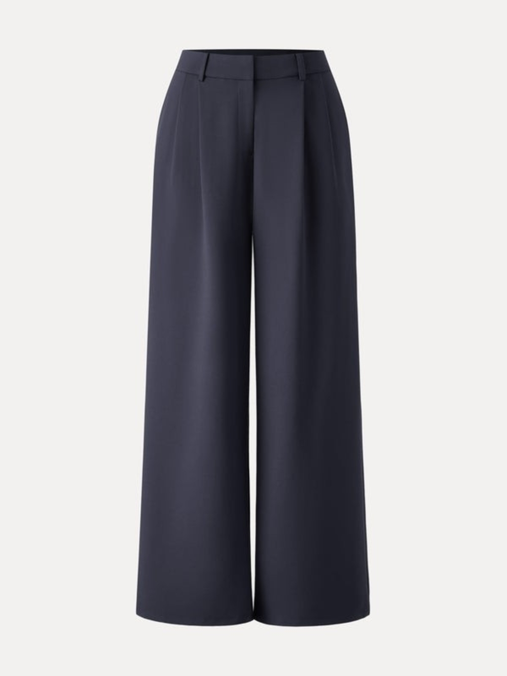 OGL Navy Ponte-De-RomaBreezy Wide Leg Pant with Pockets
